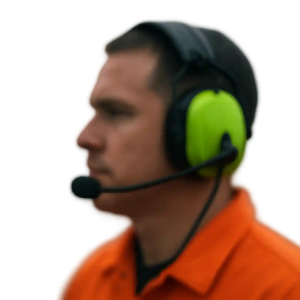 Green headset
